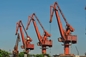 5,0 tot 60 Ton Screw Lever Luffing Boom Toren Crane For Port Terminal