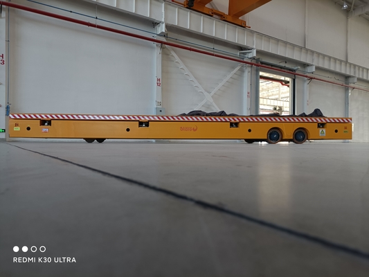 Industrieel vierwielers AC 220v elektrisch spoorloos karretje 10T elektrisch plat karretje met versnellingsmotor