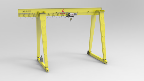 Q355E Materiaal: laagtemperatuurweerstand, enkele balk, mobiele grendelkraan 15 ton met draadtouw
