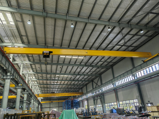 OEM 1 Ton To 12,5 Hoge de Transmissieefficiency van Ton Single Girder Overhead Cranes